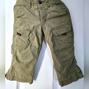 Baby GAP Army green lined Cargo pants 18-24 months